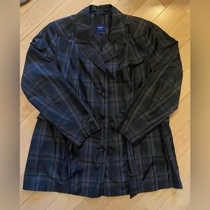 Reitmans Plaid Trench Coat/Rain Coat